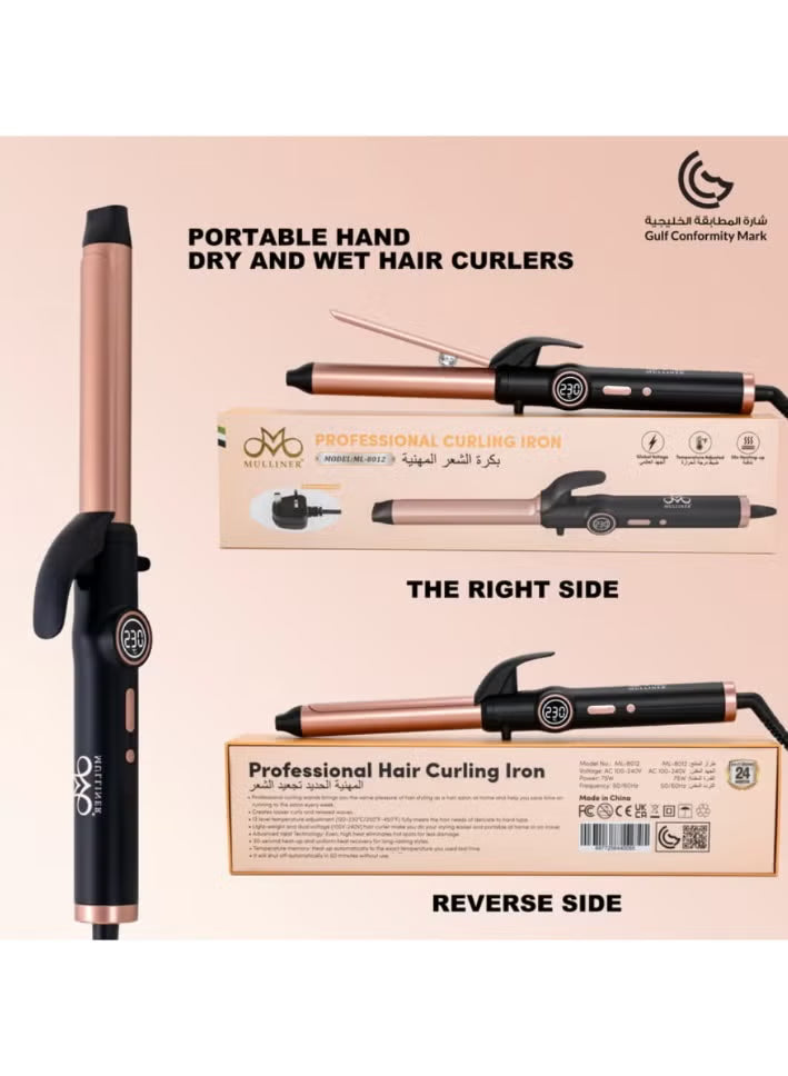 Mulliner Professional Hair Curling Iron