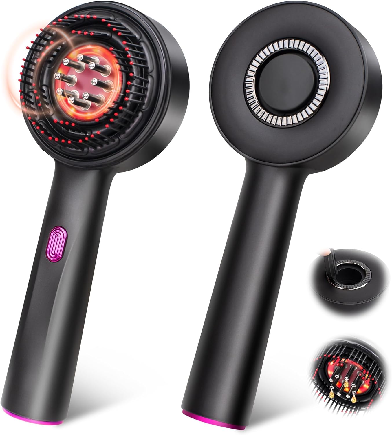 Scalp Massager Brush with Oil Applicator