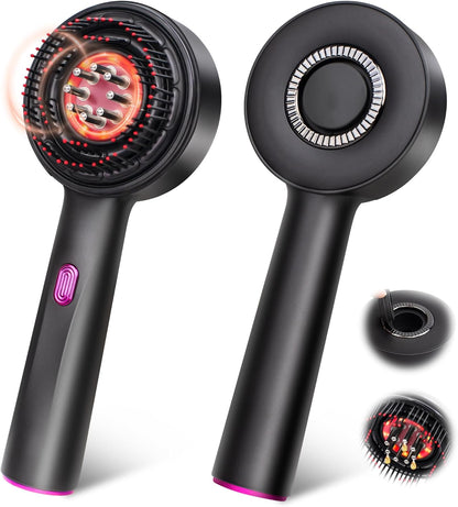 Scalp Massager Brush with Oil Applicator