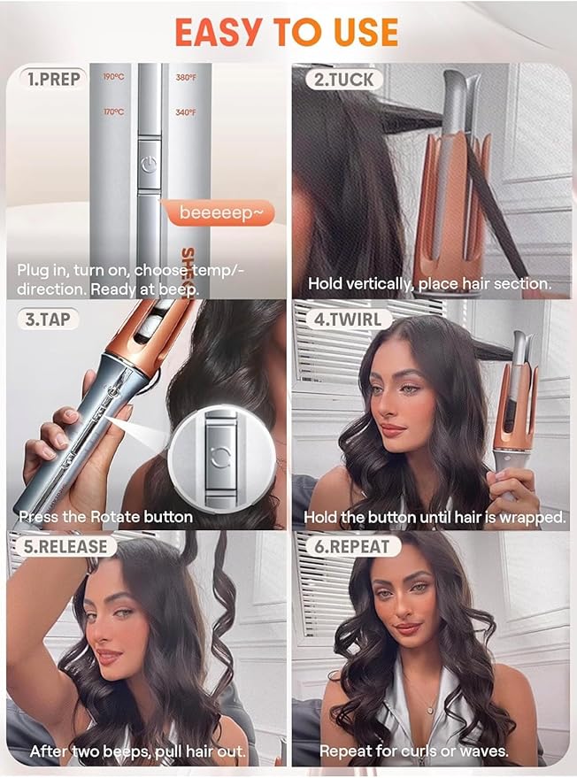 SHEGLAM Automatic Curling Iron 1′′/25mm